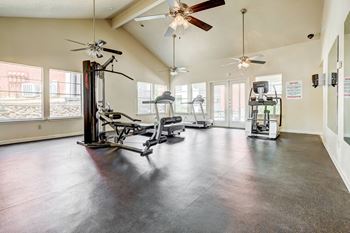 the preserve at ballantyne commons fitness room with exercise equipment